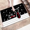 Venta al por mayor, nueva alfombra absorbente para baño con orejas de gato y dibujos animados, alfombra para puerta de entrada de casa.