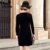 Chen Miaoyan Ropa de Otoño Vestido de Terciopelo Nuevo para Mujer 2025 Vestido de Fiesta Ropa para Señoras Productos de Fábrica de Origen Dropshipping