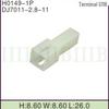 Dj7011-2.8-11 Conector Automotivo com Terminais de Cobre 626063 Conector de Encaixe 1P Fonte de Alimentação
