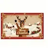 Tecido de Fundo Transfronteiriço Decorações de Natal Bandeiras de Janela Pano Pendurado de Ano Novo Tapeçaria Banner de Decoração Externa Personalização