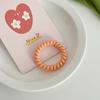 Cuerda para el pelo de color caramelo con textura esmerilada, goma para el pelo, diadema, coletero para mujer, cuerda, funda de cuero elegante, no daña el pelo, accesorios para el pelo sin costuras