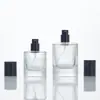 Frasco Borrifador de Perfume Cilíndrico com Tampa de Baioneta Vidro Transparente Frasco Cosmético Simples e Portátil 30ml Frasco Borrifador de Fragrância