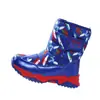 Botas para niños mayores, botas de algodón para niños, zapatos de algodón gruesos y cálidos con forro de felpa para niños, botas impermeables para niñas, botas de nieve antideslizantes