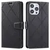 Adecuado para Redmi Note14 Funda para Teléfono en Forma de Diamante 14C Funda de Cuero para Teléfono Xiaomi 15 Funda Plegable Hecha a Mano Funda Protectora