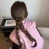 Pinza de plátano con lazo estilo coreano, pinza vertical, pinza de garra para coleta alta, tamaño grande para cabello grueso, pasador para mujer, pinza para la parte posterior de la cabeza, accesorio para el cabello
