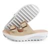 Pantuflas de Talla Grande Transfronterizas para Mujer Verano Nuevo Estilo Cuero Genuino Cuña Sandalias de Playa Populares Sandalias Casuales para Exterior de Mujer