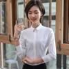 Camisa Azul de Manga Larga 2023 Primavera y Verano Nueva Ropa de Mujer Profesional Entrevista Front Office Bancario Adelgazante Ropa de Trabajo Top
