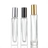 Botellas de Perfume de Vidrio de 10 ml con Tapa de Rosca de Alta Gama al por Mayor en Stock, Botellas Vacías de Spray Cosmético Portátiles Recargables Tipo Presión