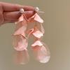 Maravillosos pendientes de cuentas de tela con dopamina de color para mujer, pendientes de oreja únicos para vacaciones en la playa.