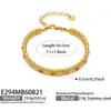 Cadena vertical de diamantes de colores misteriosos y únicos en un estilo nicho, acero inoxidable chapado en oro de 18k, joyería de alta gama para mujer, pulsera ajustable
