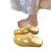 Zapatos de Malla con Suela Gruesa para Entrenamiento Moral, Medias Zapatillas con Puntera, Ropa de Abrigo de Otoño 2025 Nuevo Estilo Casual Slip-On Zapatos Birkenstock, Sandalias y Chanclas