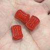 Joyería de Cinabrio Accesorios Pequeños Shou Auspicioso Ruyi Llavero de Chismes Cuentas Espaciadoras Diy Accesorios para Pulsera de Cinabrio