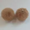 Venta al por mayor del fabricante Bola de Piel Sintética Bola de Piel Sintética de Conejo Accesorios para Ropa Bola de Piel Sintética de Conejo Rex Bola de Piel Falsa Colgante de Joyería