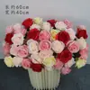 Marcadores de Corredor para Casamento Chinês Flor de Peônia Fundo com Pontos Arco de Flores Pendurado Arranjo Floral Decoração de Casamento Ornatos de Coluna de Flores de Boas-Vindas