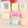 Molde de silicona con forma de hueso de crema para rasguños de gato, molde para hornear pasteles de mousse de chocolate, molde de yeso para velas de aromaterapia