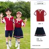 Ropa de verano para jardín de infantes, ropa deportiva de primavera y otoño, conjunto de tres piezas de ropa para clase de primer grado, uniformes escolares para estudiantes de primaria y secundaria, conjunto de cuatro piezas