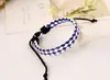Fábrica de joias estilo coreano atacado direto lote PU pulseira trançada joias de couro atacado joias da moda masculinas joias da moda femininas