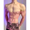 Lobe Lingerie Sexy Renda de Rede Novo Estilo Provocante Uniforme Sexy Puro Desejo Vazado Transparente Body de Grande Porte para Homens