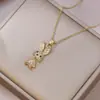Collar para Mujer, Nuevo Colgante de Amor Transfronterizo de Moda, Diseño Nicho, Collar de Cadena para Clavícula Simple y Versátil