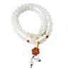 Pulseira de Contas de Cristal de Camada Dupla de Pedra Natural Morango Cristal Pulseira Retro Empilhada Pulseira de Cabaça Sensação de Luxo Leve e Sofisticada