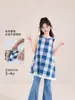 Tutu Elefantinho Roupa Infantil Meninas Camisa Vestido 100% Algodão 2026 Novo Verão Infantil Leve Respirável Sem Mangas