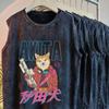 EBay lavou colete angustiado homens solto colete de verão esportes na marca de moda Pu Shuai estampou camiseta sem mangas