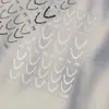 Pegatinas para Manicura Tomoni Finas y Resistentes Pegatinas para Uñas Estilo Ballet Popular Encaje Ultra-Delgado Sin Rastro Adornos para Manicura Francesa