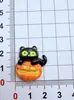 Halloween Fantasma Calabaza Gato DIY Pegamento de Crema Hecho a Mano Pinzas para el Cabello Imanes para Refrigerador Funda de Teléfono Accesorios de Resina Decoración