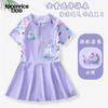 Traje de baño infantil 2024 Nuevo Elsa Princesa Secado Rápido Niñas Elsa Una Pieza Más Pantalones de Seguridad Traje de Baño Traje de Baño