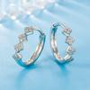 TikTok Mano Rápida Celebridad Cibernética Francés Gama Alta Elegante Elegante Rombo Geométrico Pendientes Mujer Elegante Simple Aro Pendiente Pendientes