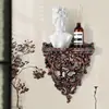 Estilo Europeu Criativo Suporte de Armazenamento Prateleira Decoração de Parede Decoração de Parede Doméstica Resina Oca Pendurado na Parede Decoração Suave Joias para Atacado