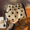 Bolsa Saco de Bolinhas com Cordão Transfronteiriça para Mulheres Verão 2026 Nova Bolsa Transversal Bolsa de Trabalho de Nicho Bolsa de Ombro Fashion