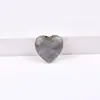 20mm Cristales Naturales Piedra Bruta Corazón Adornos Piedra Natural Forma de Corazón Accesorios para Joyería DIY con Agujeros Corazón Piedra de Palma