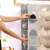 Nova Bolsa de Armazenamento Suspensa Estilo Novo Pano Oxford para Pendurar na Parede Dormitório Armazenamento de Roupas Íntimas Meias Sutiãs Lado Duplo Pacote com 15 Pacote com 30 Bolsa Suspensa
