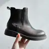 Botines Chelsea de Gama Alta Marskin para Mujer, Versátiles, Adelgazantes, Estilo Botas de Humo, Diseño Simple, Piel Genuina, Botas Martin