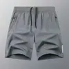 Pantalones Cortos de Running Casual de Secado Rápido de Seda de Hielo, Pantalones Cortos Frescos de Verano, Pantalones Cortos Deportivos Transpirables para Hombre, Estilo Fino para Hombre