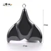 Pedra Biliar Preta Pingente Assimétrico Multiestilo Acessórios para Joias DIY Colar Pulseira Semi-Acabados Estilo Rocha Estiloso