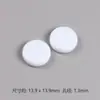 Contas Perfuradas de Disco Cor Sólida Creme DIY Corrente para Celular Pulseira Colar Pendente de Carro Acessórios de Joia Acrílica Material