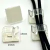 Clips para Cables sin Taladro, Sujetacables Autoadhesivos, Clips para Cables, Organizadores de Cables, Clips de Plástico para Gestión de Cables