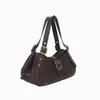 Bolsa baguette transversal com alça de ombro ajustável, moderna, para mulheres, bolsa de ombro único ou transversal, bolsa de meia-lua para antebraço, estilo biker da moda