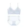 Ropa interior de verano ultra delgada, transpirable y sin costuras para mujeres con poco busto, cómodo sujetador tipo chaleco que realza y da soporte sin copas vacías y mejora la belleza de la espalda