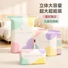 Bolsa de Compresión al Vacío sin Bomba con Diseño Floral Gran Capacidad Bolsa de Almacenamiento 3D Ropa Colchas Chaquetas de Plumas Bolsas de Empaque