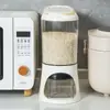 Balde de Arroz Doméstico Armazenamento de Sanduíches na Cozinha Caixa de Armazenamento de Arroz Tanque de Arroz Multifuncional de Grande Capacidade Tanque de Grãos Selado à Prova de Insetos e Umidade