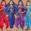 Roupas para apresentações de dança do ventre infantil Roupas para apresentações de dança indiana infantil Meninas Roupas para dança minoritária infantil de Xinjiang