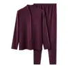 Tejido de Primavera Ropa y Pantalones de Otoño para Mamá Cationic Cardigan de Cuello Alto para Personas de Mediana Edad y Mayores Traje Cálido Ropa y Pantalones de Otoño para Mujeres Mayores
