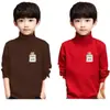 Y Two Two Eight Three # Blusa Térmica Infantil com Estampa de Desenho Animado, Nova Camada Base para Crianças, Gola Alta Meia, Camiseta de Manga Longa Tendência
