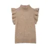 2026 Transfronterizo Aliexpress Más Vendido Ropa de Mujer Comercio Exterior Mayorista Nuevo Chaleco Decorativo de Lana Estampado en Capas