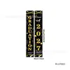 Amazon TEMU Shein AliExpress Artículos Calientes Cortina de Puerta de Graduación Negro Dorado Pareados Colgante de Puerta para Ceremonia de Graduación Fondo