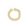 Corrente Cuban Link Romboide Totalmente Diamantada de Liga 15mm Colar Hip-Hop Quadrilátero de Duas Fileiras Masculino Fabricante Atacado Colar de Pônei