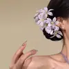Grampo de Cabelo Flor de Tecido Estilo Coreano, Doce e Simples, Moderno e Elegante, Grampo de Cabelo de Alta Qualidade, Nicho e Único, Acessório de Cabelo Versátil para Mulheres